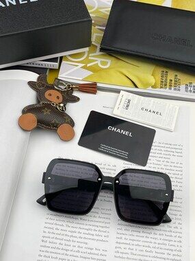 Chanel Oversized Square Black Sunglasses